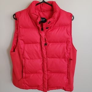 GAP Red Puffer Vest size Large